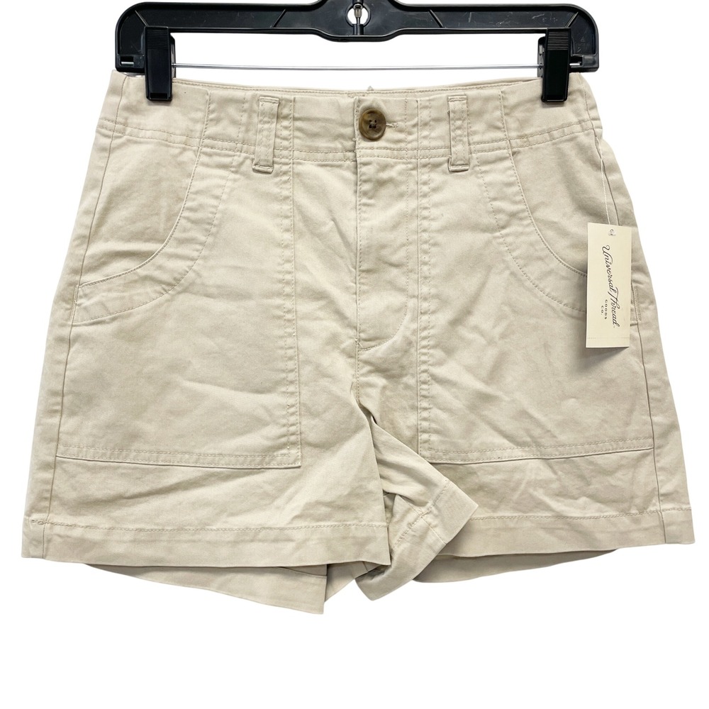 Universal Thread Women's Tan High Rise Patch Pocket Chino Shorts Size 2